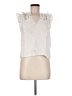 Caballero Ivory Sleeveless Blouse Size M - photo 1