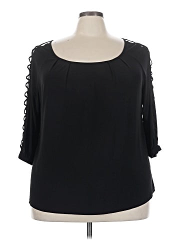Always Indigo 3/4 Sleeve Blouse (view 1)