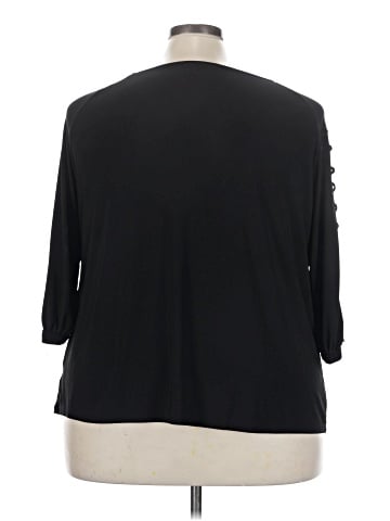 Always Indigo 3/4 Sleeve Blouse (view 2)