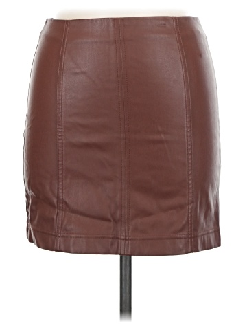 Tinseltown Faux Leather Skirt (view 1)