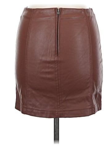 Tinseltown Faux Leather Skirt (view 2)