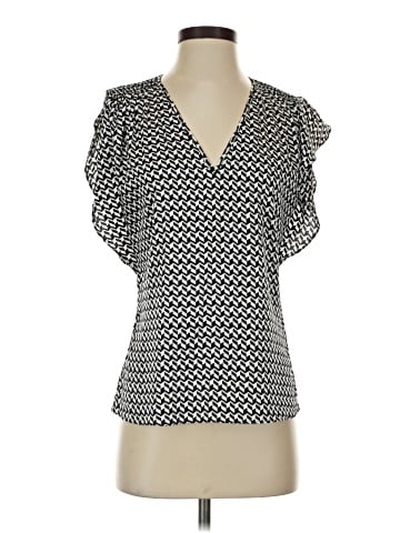 White House Black Market Short Sleeve Blouse (view 1)