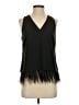 Trouve 100% Polyester Black Sleeveless Blouse Size S - photo 1