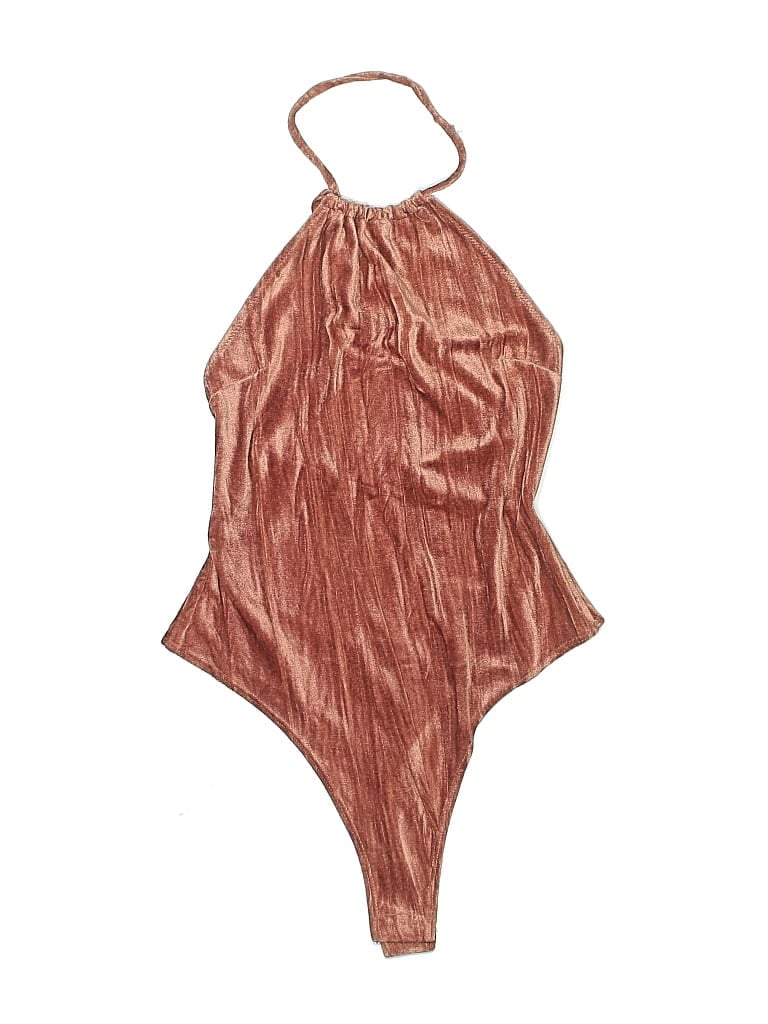 Pre-owned Out From Under Bodysuit In Brown