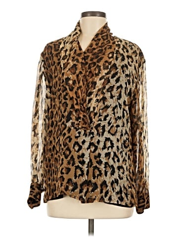 Saks Fifth Avenue Long Sleeve Silk Top (view 1)