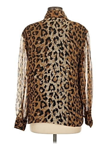 Saks Fifth Avenue Long Sleeve Silk Top (view 2)