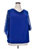 MSK Blue 3/4 Sleeve Blouse Size 3X - photo 1