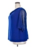 MSK Blue 3/4 Sleeve Blouse Size 3X - photo 5
