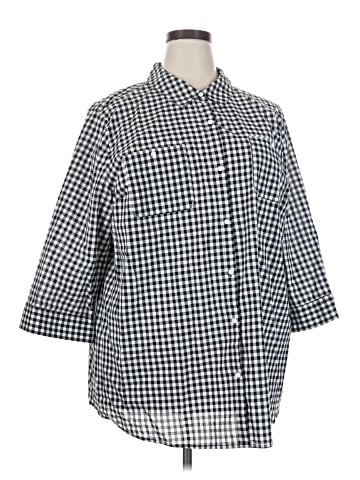 Croft & Barrow 3/4 Sleeve Button-Down Shirt (view 1)