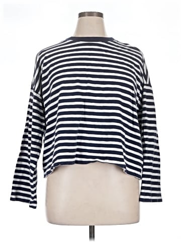 Madewell Easy Crewneck Long-Sleeve Tee in Stripe (view 1)