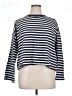 Madewell 100% Cotton Stripes Blue Pullover Sweater Size L - photo 1