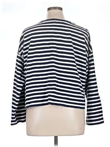 Madewell Easy Crewneck Long-Sleeve Tee in Stripe (view 2)