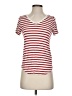 Green Envelope Stripes Red Short Sleeve T-Shirt Size XS - photo 1