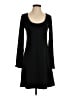 Mudd Solid Black Casual Dress Size S - photo 1