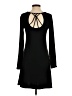 Mudd Solid Black Casual Dress Size S - photo 2