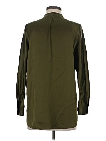 Vince. Long Sleeve Silk Top (view 2)