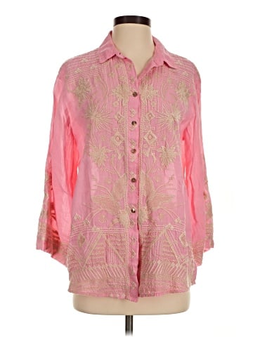 Johnny Was 3/4 Sleeve Button-Down Shirt (view 1)