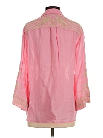 Johnny Was 3/4 Sleeve Button-Down Shirt (view 2)