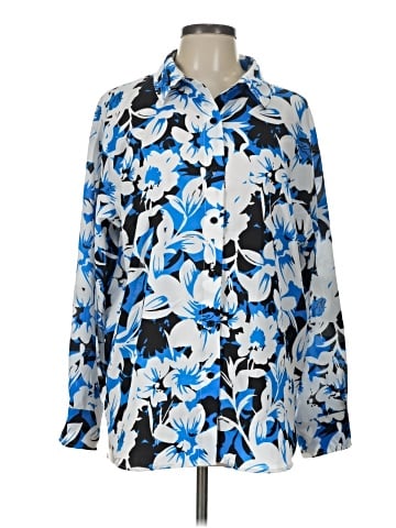 Karl Lagerfeld Paris Long Sleeve Blouse (view 1)