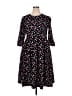 Unbranded Hearts Black Casual Dress Size 2X - photo 1