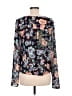 TOBI Floral Black Long Sleeve Blouse Size M - photo 2