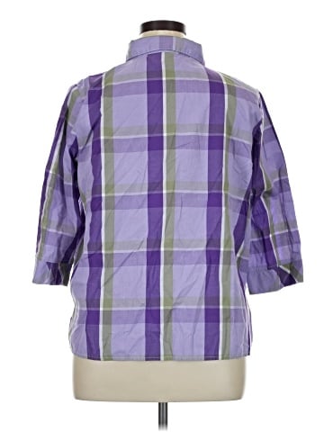 Rebecca Malone 3/4 Sleeve Button-Down Shirt (view 2)