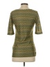 Joe Fresh 100% Polyester Green 3/4 Sleeve Top Size S - photo 2