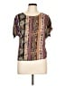 Assorted Brands 100% Rayon Purple Short Sleeve Blouse Size L - photo 1