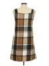 Shein 100% Polyester Plaid Brown Casual Dress Size 6 - photo 2
