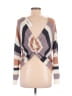 Material Girl 100% Acrylic Stripes Tan Pullover Sweater Size M - photo 2