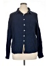 Automet 100% Rayon Solid Blue Long Sleeve Button-Down Shirt Size XL - photo 1