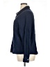 Automet 100% Rayon Solid Blue Long Sleeve Button-Down Shirt Size XL - photo 5
