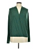 MICHAEL Michael Kors Teal Long Sleeve Blouse Size M - photo 1