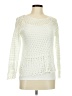Jeanne Pierre 100% Cotton White Ivory Pullover Sweater Size M - photo 1