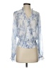 Maison d' Amelie 100% Polyester Blue Long Sleeve Blouse Size S - photo 1