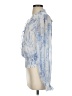 Maison d' Amelie 100% Polyester Blue Long Sleeve Blouse Size S - photo 5
