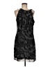 ICE 100% Polyester Paisley Black Cocktail Dress Size 8 - photo 1