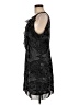 ICE 100% Polyester Paisley Black Cocktail Dress Size 8 - photo 5