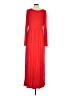 dearcase Solid Red Casual Dress Size XL - photo 2