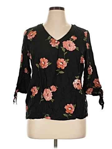 Brina & Em 3/4 Sleeve Blouse (view 1)