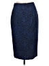 Halogen Animal Print Blue Formal Skirt Size 10 - photo 2