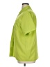 Courtenay 100% Polyester Color Block Green Short Sleeve Blouse Size 1X - photo 5
