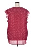 Monday Fun 100% Polyester Stars Red Sleeveless Blouse Size 3X - photo 2