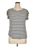 Green Envelope Stripes Ivory Short Sleeve T-Shirt Size XL - photo 1