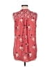 Xhilaration 100% Polyester Red Sleeveless Blouse Size M - photo 2