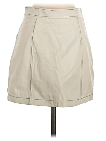 Topshop Faux Leather Skirt (view 2)