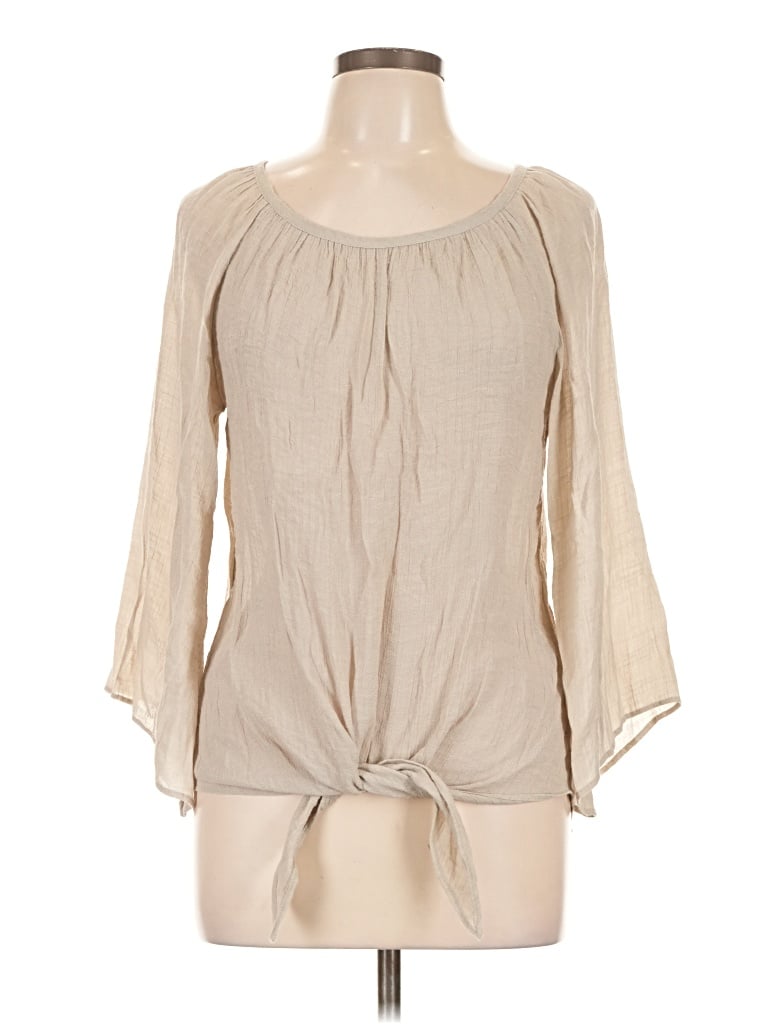 Pre-owned Alyx Long Sleeve Blouse In Tan