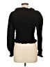 H&M 100% Polyester Black Long Sleeve Top Size L - photo 2