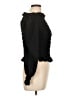 H&M 100% Polyester Black Long Sleeve Top Size L - photo 4