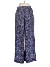 Blue Life 100% Polyester Floral Blue Casual Pants Size XS - photo 2